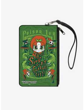 DC Comics Chibi Poison Ivy And The Sirens Of Gotham City Wallet Canvas Zip Clutch, , hi-res