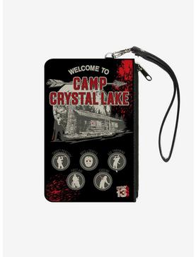 Friday The 13th Welcome To Camp Crystal Lake Jason Cabin Wallet Canvas Zip Clutch, , hi-res