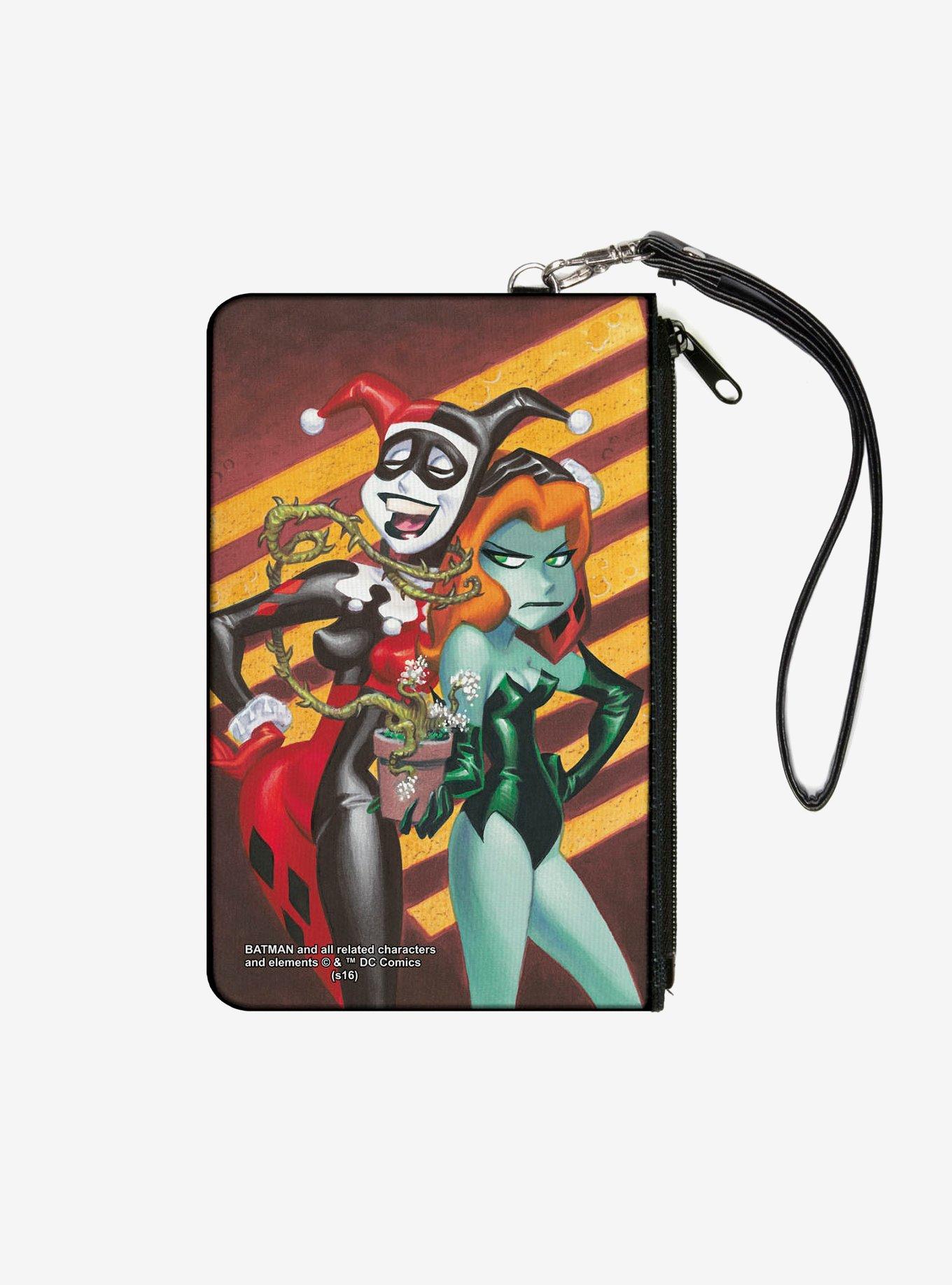 DC Comics Harley Ivy Issue 1 Laughing Mad Cover Pose Wallet Canvas Zip Clutch