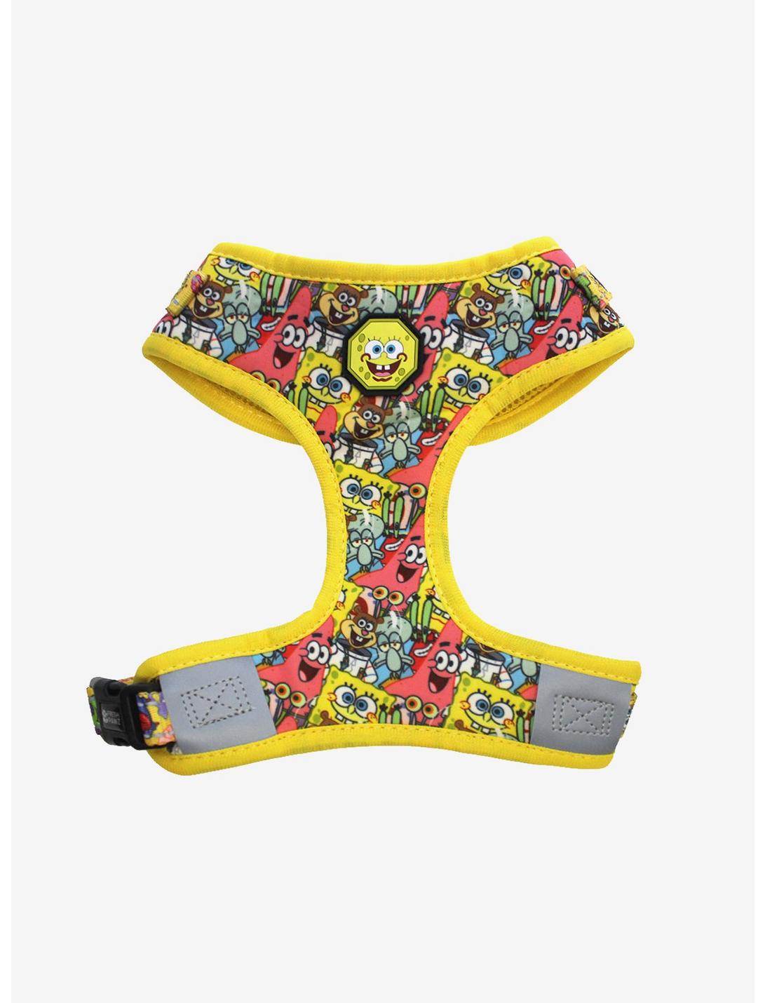 Plus Size Fresh Pawz x Spongebob Squarepants Spongebob And Friends Adjustable Harness, MULTI, hi-res