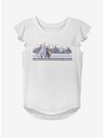 Disney Frozen 2 Group Landscape Youth Girls Flutter Sleeve T-Shirt, WHITE, hi-res