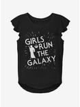 Star Wars Rebel In Me Youth Girls Flutter Sleeve T-Shirt, BLACK, hi-res