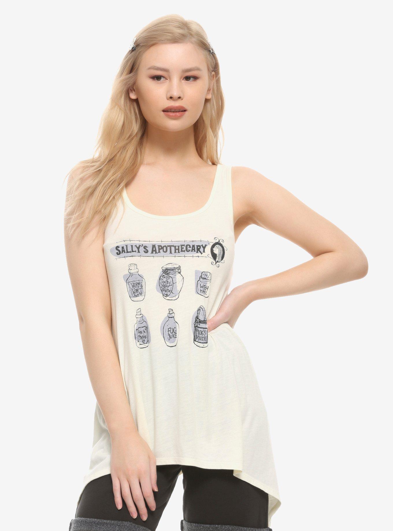 The Nightmare Before Christmas Sally's Apothecary Shark Bite Girls Strappy Tank Top, MULTI, hi-res