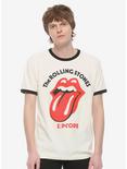 The Rolling Stones Zip Code Ringer T-Shirt, WHITE, hi-res