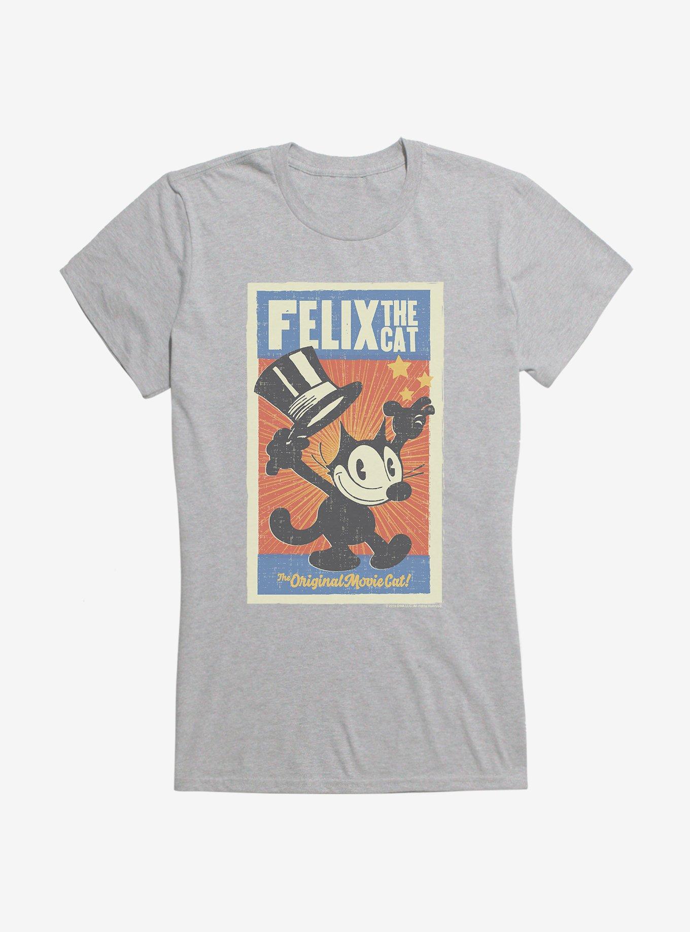 Felix The Cat The Original Movie Cat Poster Girls T-Shirt, , hi-res