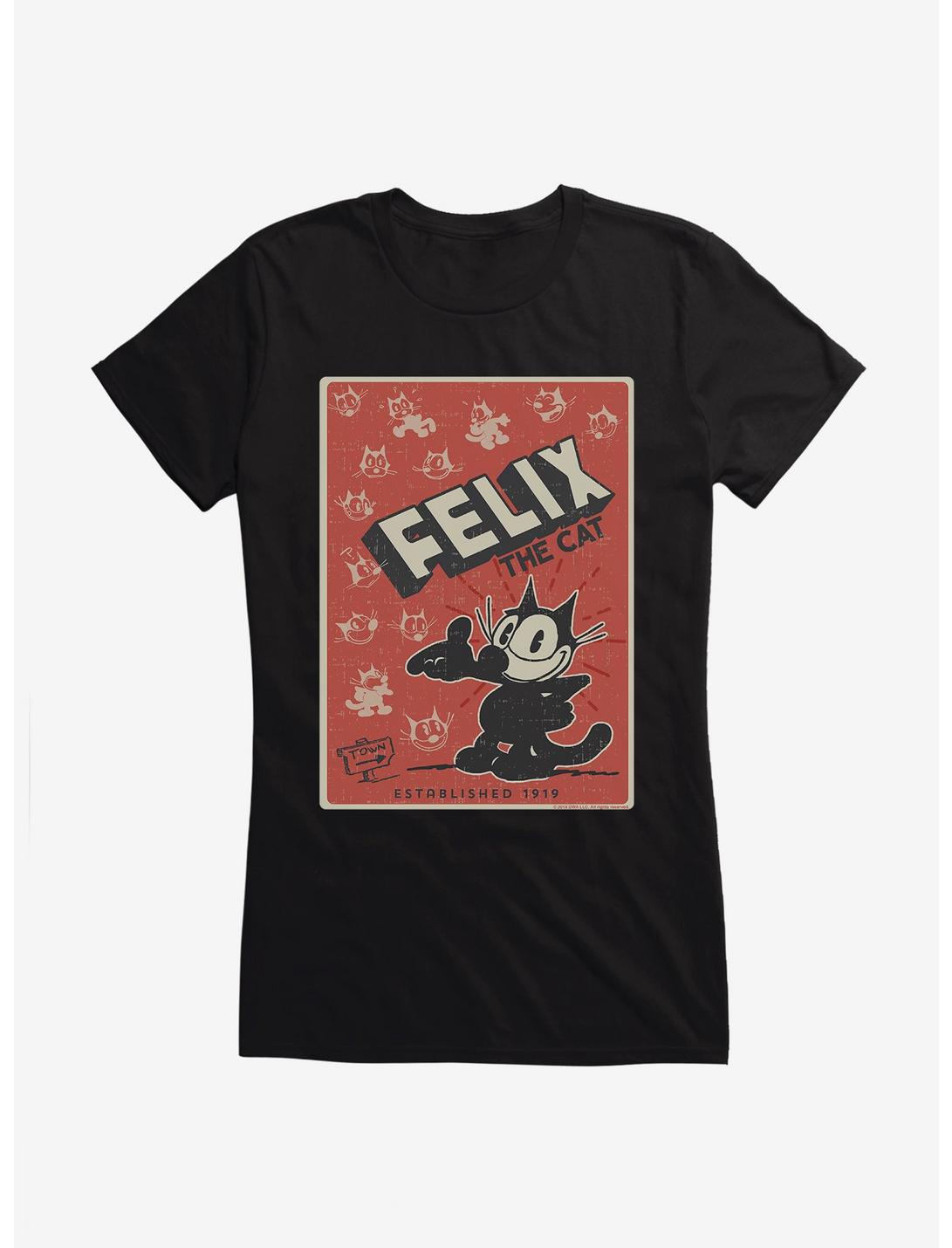 Felix The Cat Vintage Poster Girls T-Shirt, , hi-res