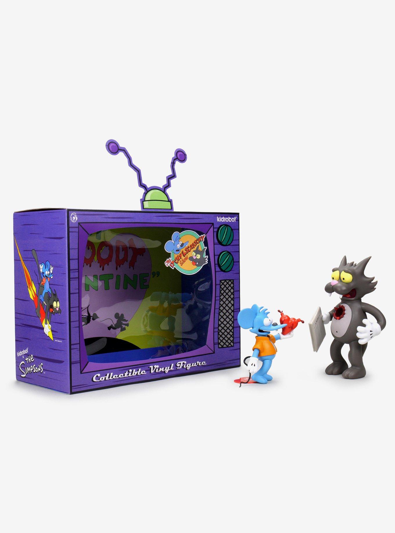 Kidrobot X The Simpsons Itchy And Scratchy Vinyl Figure Set, , hi-res