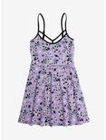 Beetlejuice Purple Toss Print Dress, LAVENDER, hi-res