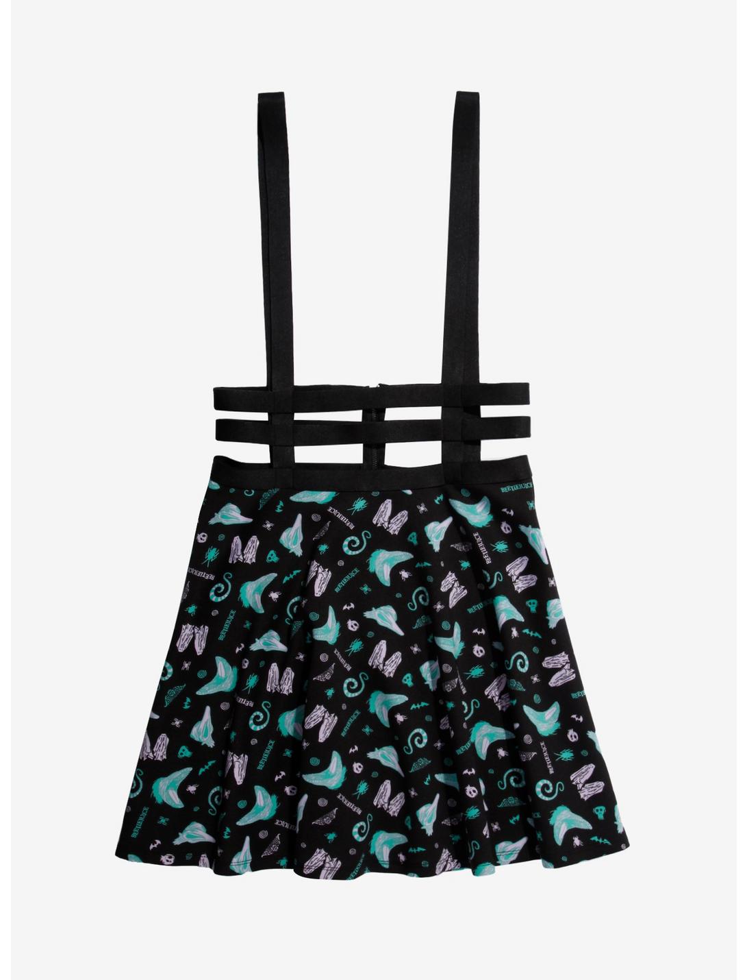 Beetlejuice Icons Strappy Suspender Skirt Plus Size, MULTI, hi-res