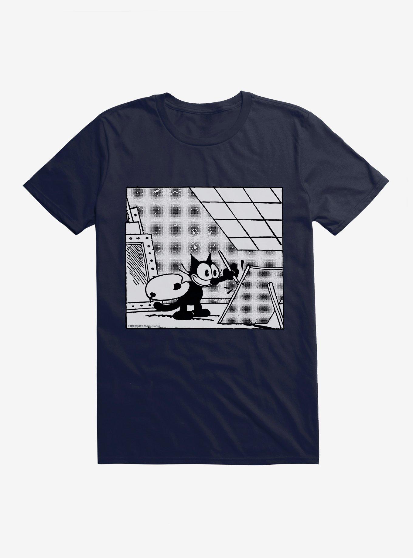 Felix The Cat A Work Of Art T-Shirt, NAVY, hi-res