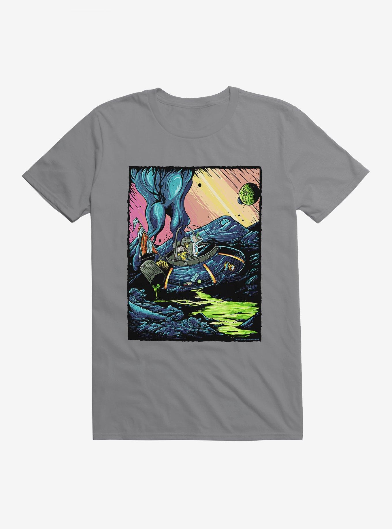 Rick and Morty Business As Usual T-Shirt, STORM GREY, hi-res