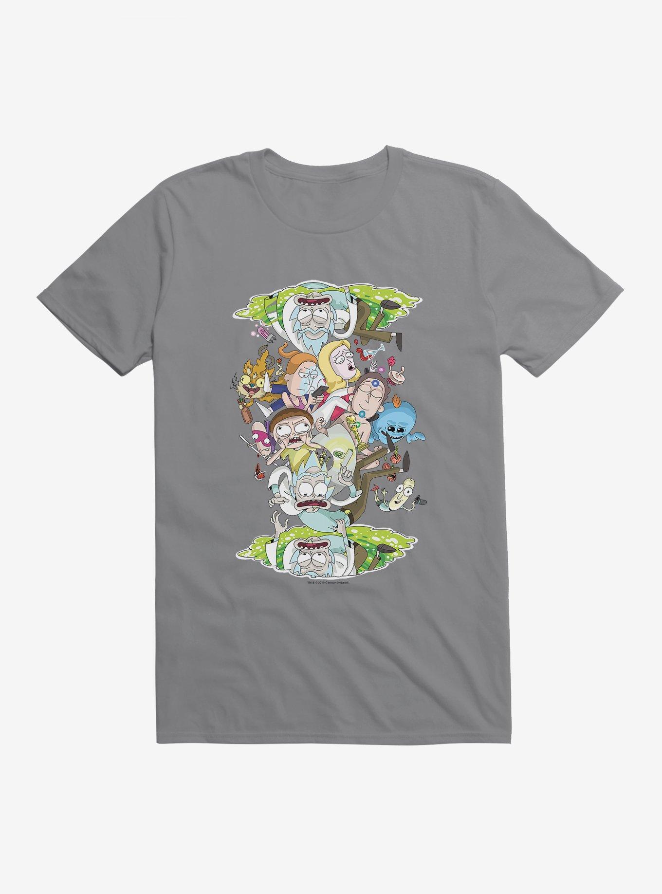 Rick and Morty Portal Loop T-Shirt, STORM GREY, hi-res