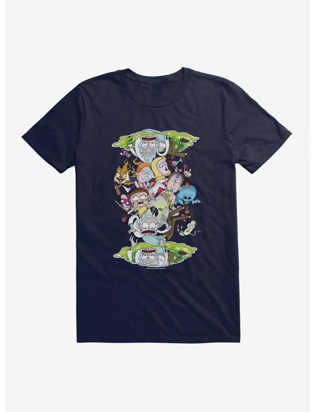 Rick and Morty Portal Loop T-Shirt, NAVY, hi-res