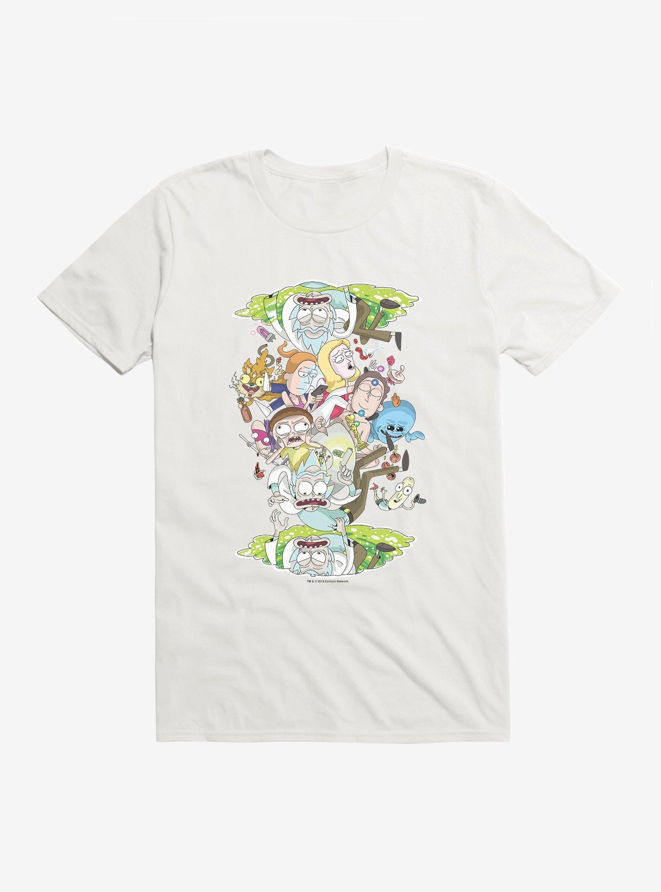 Rick and Morty Portal Loop T-Shirt, WHITE, hi-res