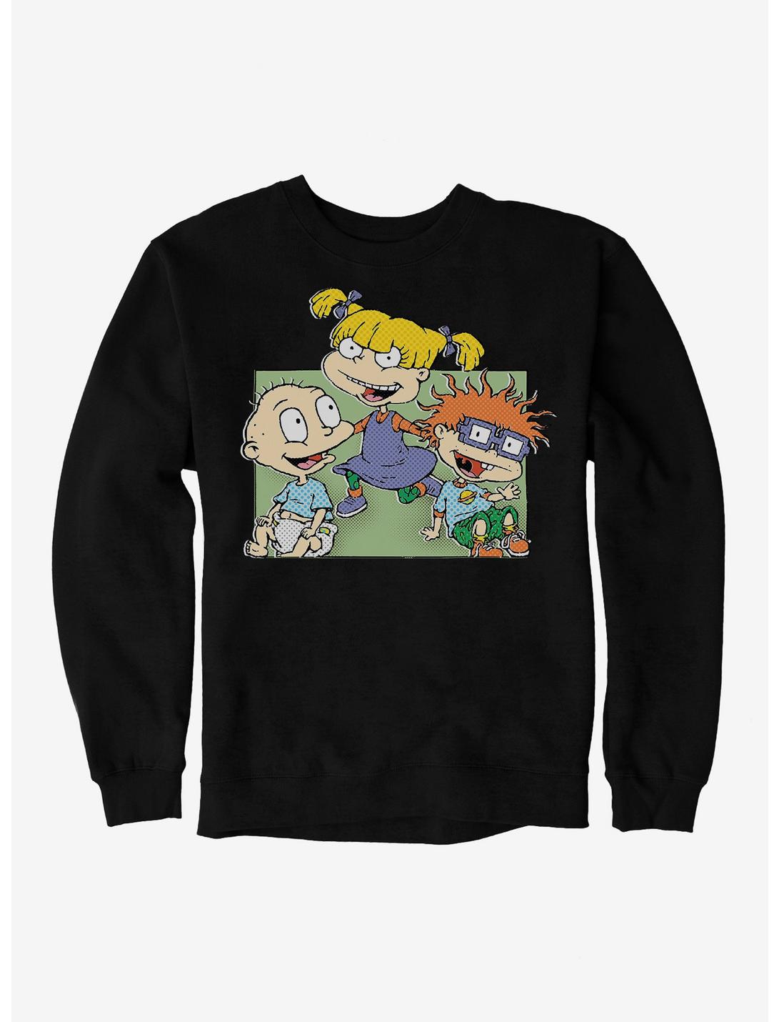 Rugrats Angelica Tommy And Chuckie Sweatshirt, BLACK, hi-res