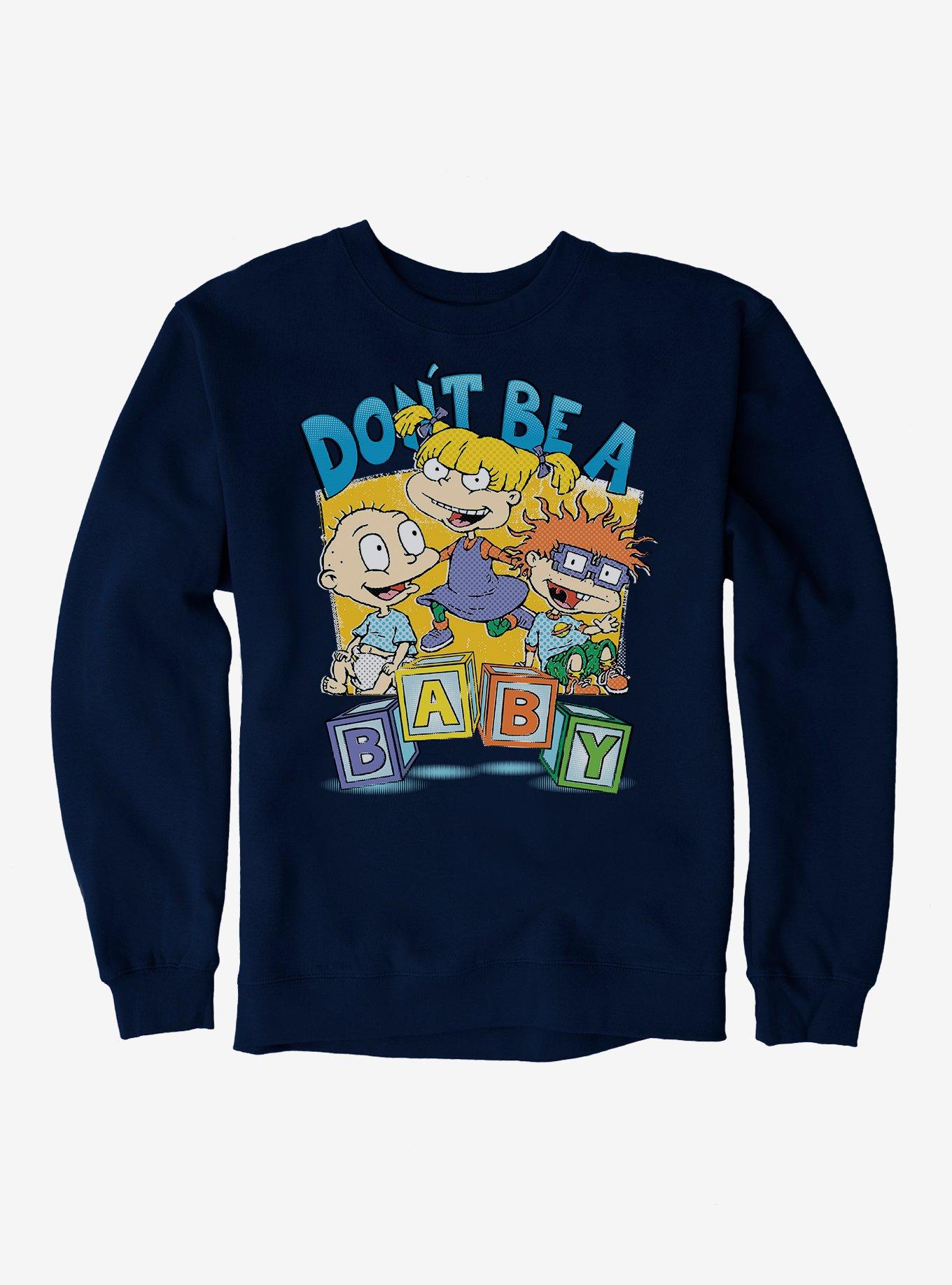 Rugrats Angelica Tommy And Chuckie Don't Be A Baby Sweatshirt, , hi-res