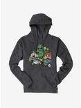 Rugrats Tommy And Chuckie Run From Reptar Hoodie, CHARCOAL HEATHER, hi-res