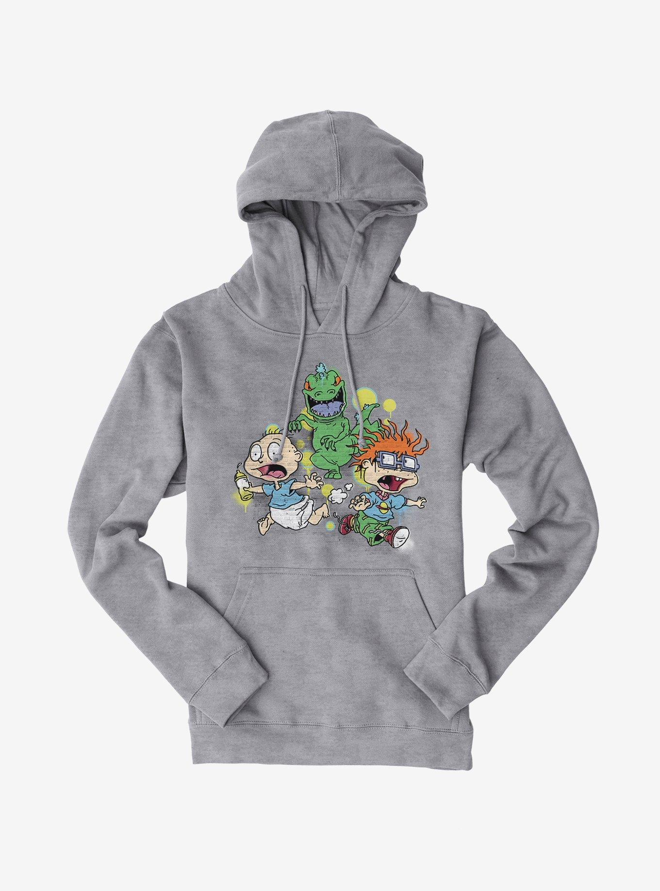 Rugrats Tommy And Chuckie Run From Reptar Hoodie, , hi-res