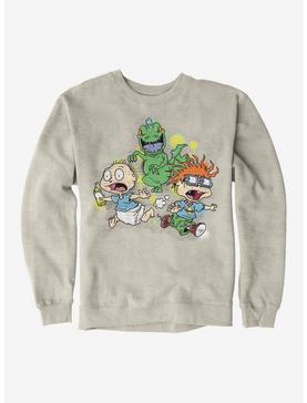 Rugrats Tommy And Chuckie Run From Reptar Sweatshirt, , hi-res