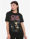 Ozzy Osbourne Triangle Portrait Girls T-Shirt, BLACK, hi-res