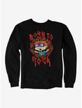 Rugrats Chuckie Born To Rock Sweatshirt, BLACK, hi-res