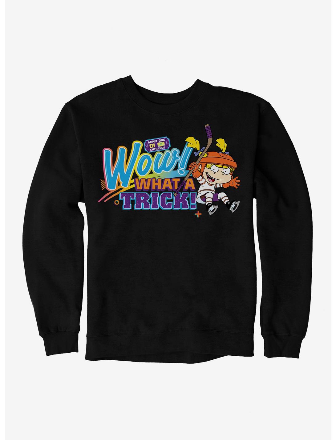 Rugrats Angelica Wow What A Trick Sweatshirt, BLACK, hi-res