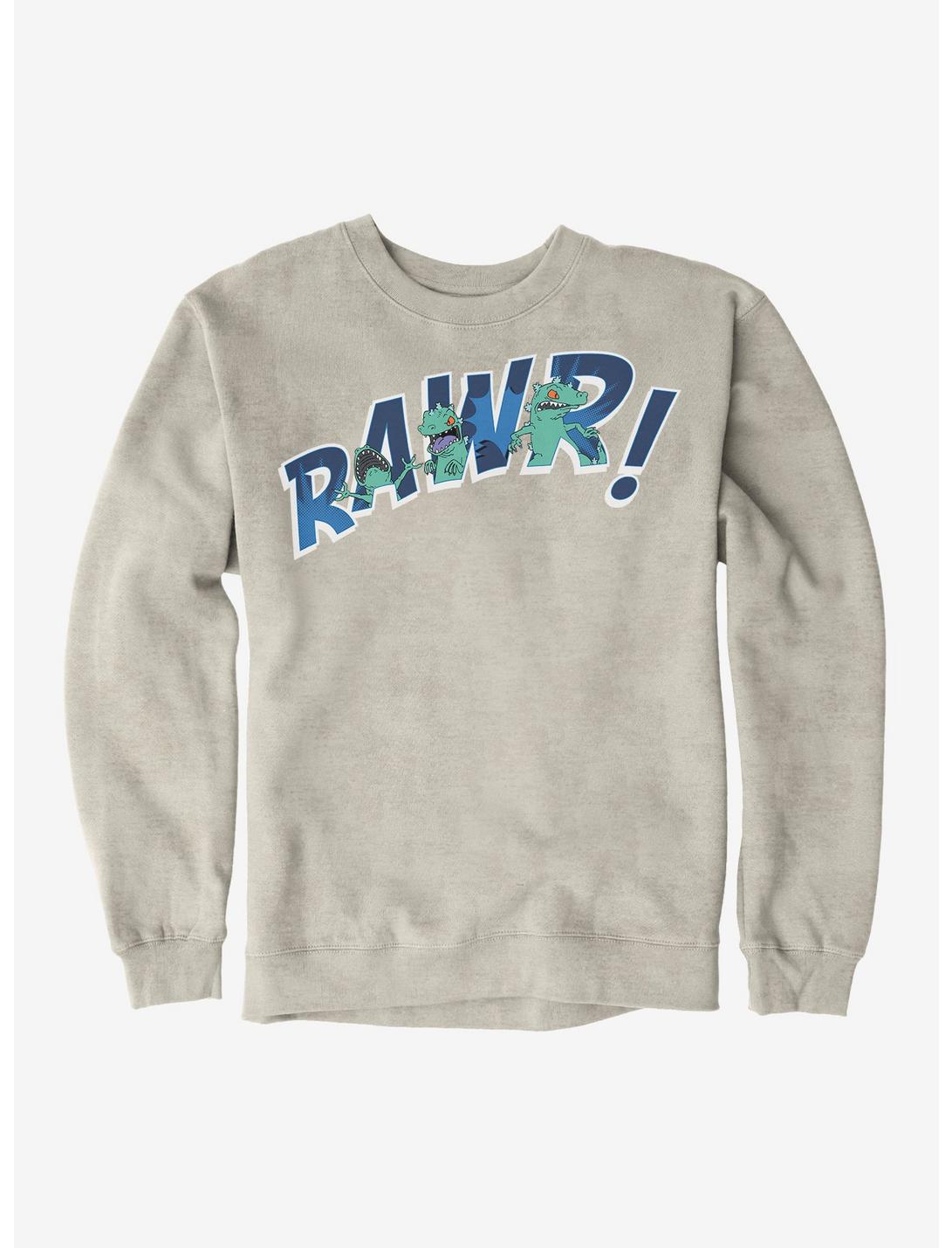 Rugrats Reptar Rawr! Sweatshirt, OATMEAL HEATHER, hi-res