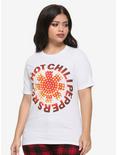 Red Hot Chili Peppers Lights Logo Girls T-Shirt, WHITE, hi-res
