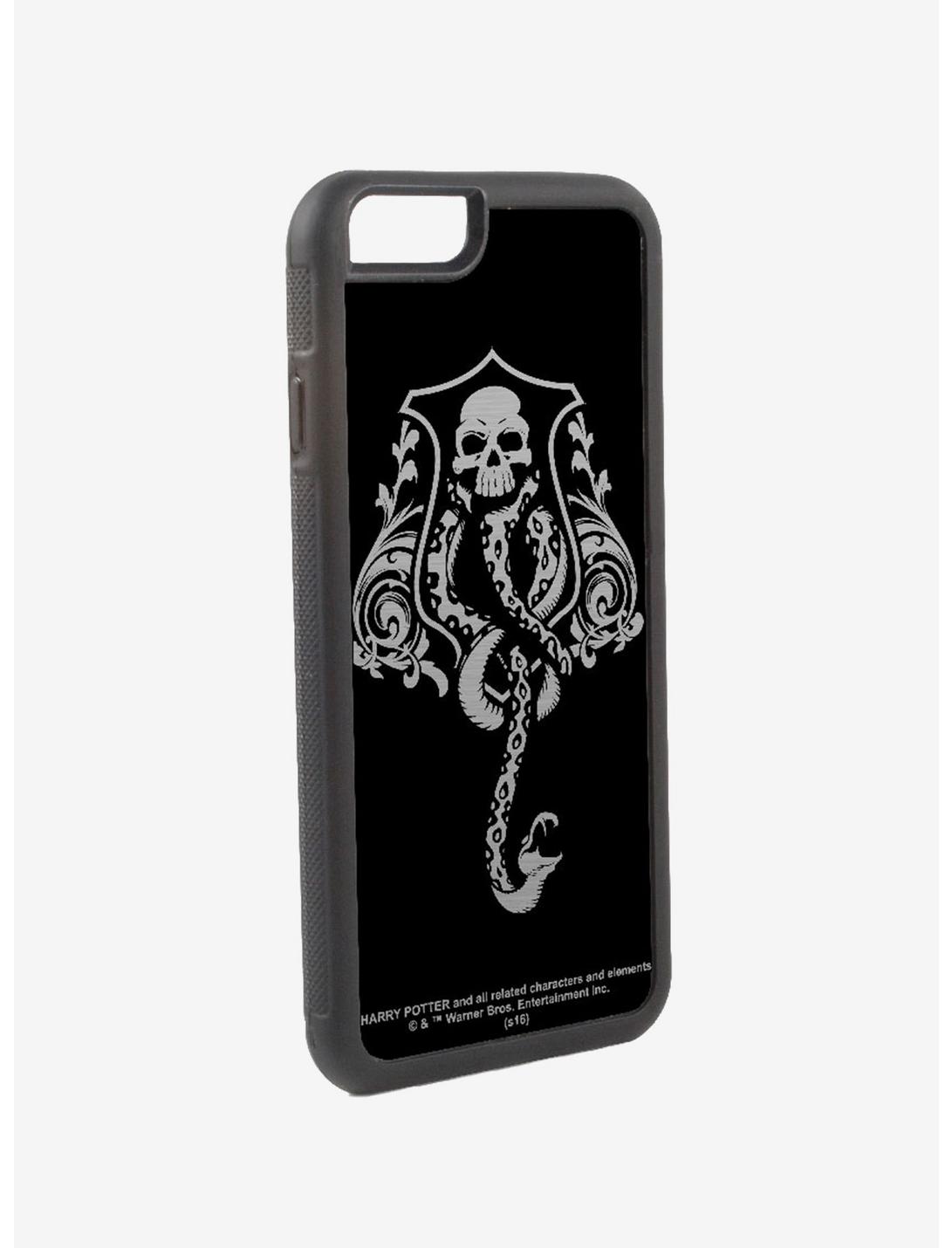 Harry Potter Death Eaters Dark Mark Reverse Brushed iPhone X Rubber Cell Phone Case, , hi-res
