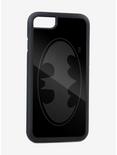 DC Comics Batman Signal Reverse Brushed Black iPhone XR Rubber Cell Phone Case, , hi-res