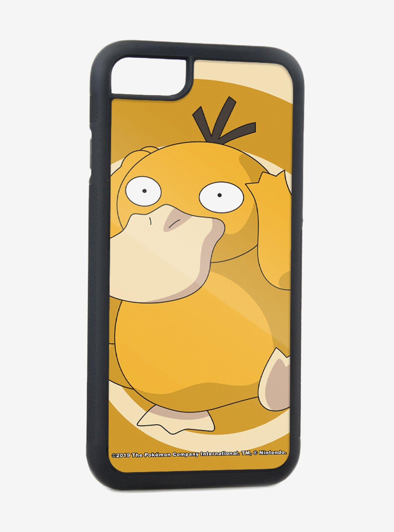 Pokemon Psyduck Headache Psychic Swirl Golden Yellow Tan iPhone XS