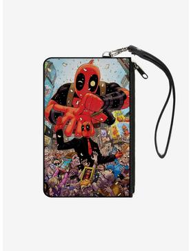 Deadpool Issue 1 Parade Balloon Cover Pose Wallet Canvas Zip Clutch, , hi-res