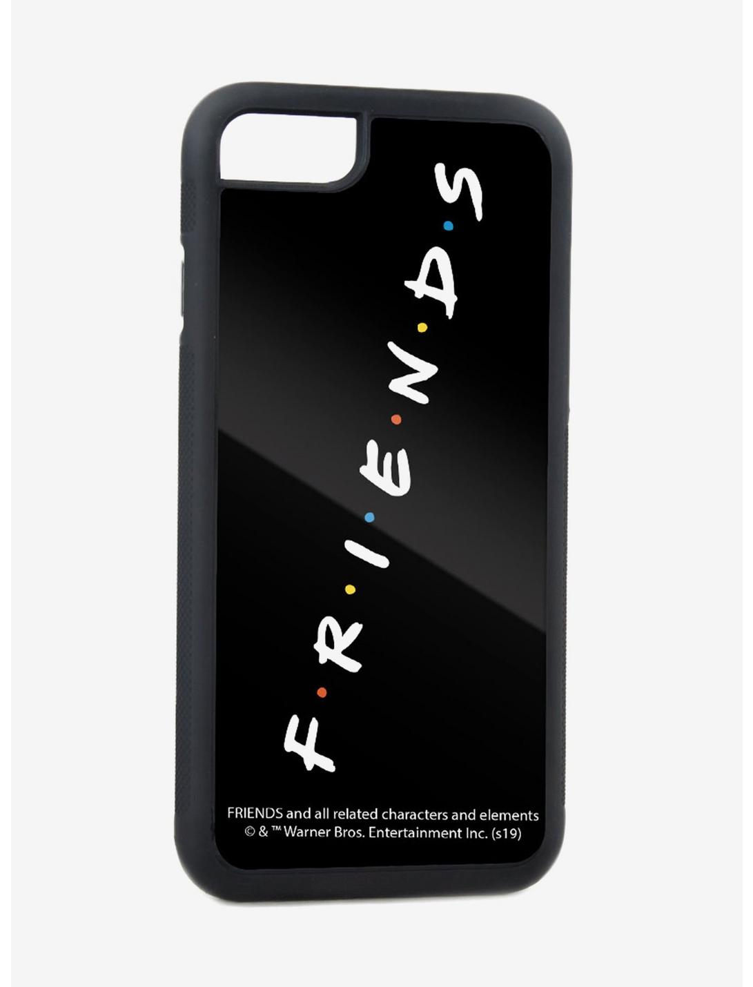 Friends Logo Black White Multi Color iPhone XR Rubber Cell Phone Case, , hi-res