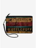 Harry Potter Gryffindor Hufflepuff Burnt Banners Wallet Canvas Zip Clutch, , hi-res