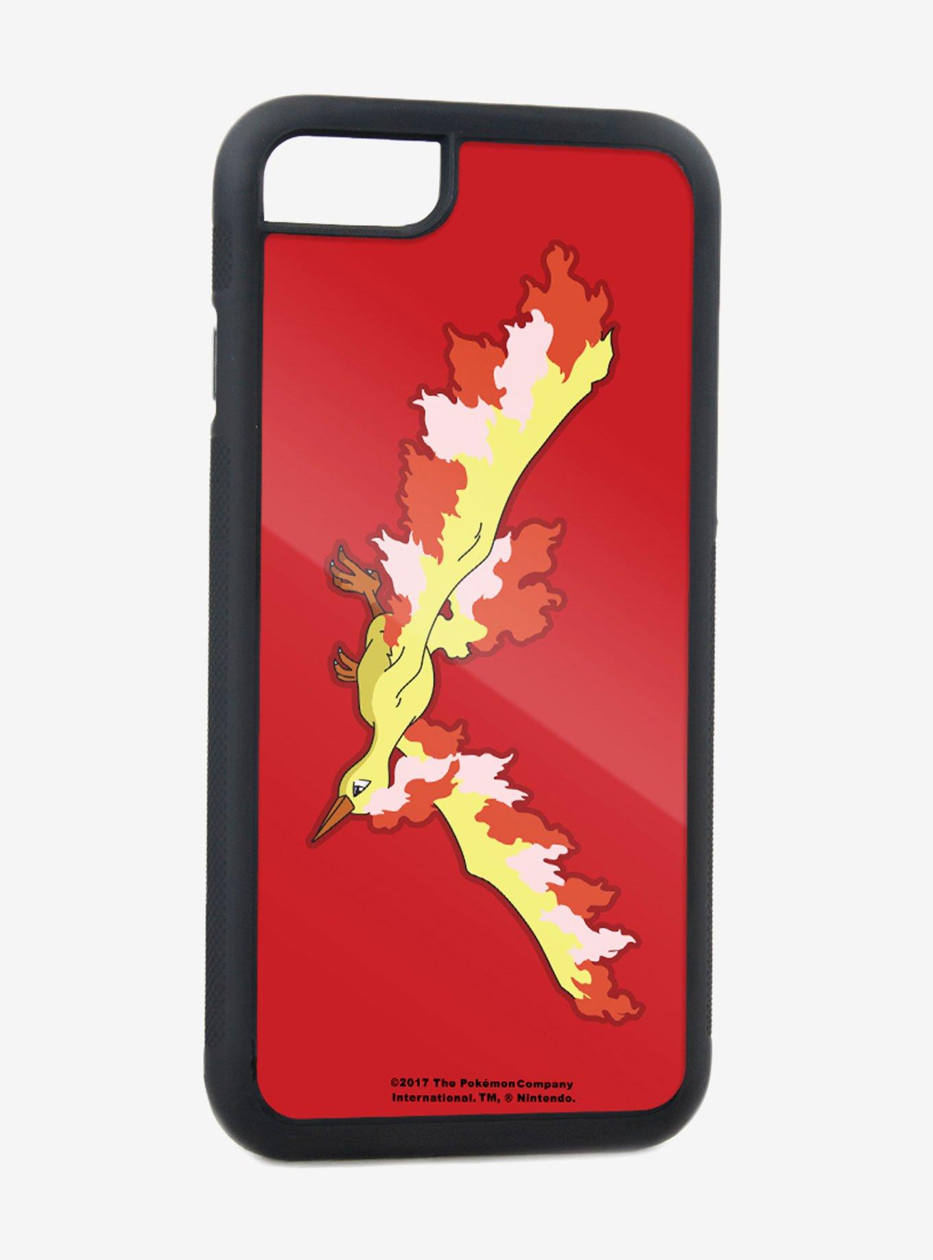 Pokemon Moltres Fire Flying Pose4 Wood Red iPhone XR Rubber Cell Phone Case