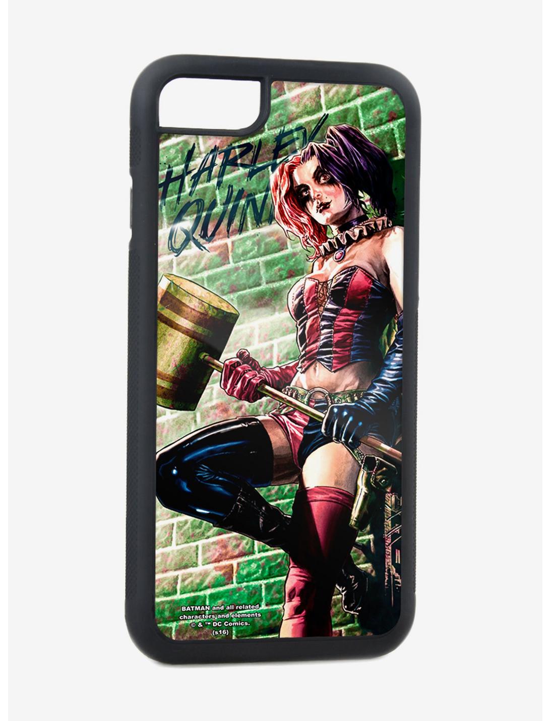 DC Comics Harley Quinn Hammer Pose Secret Origins Issue 4 Cover iPhone XS Rubber Cell Phone Case, , hi-res