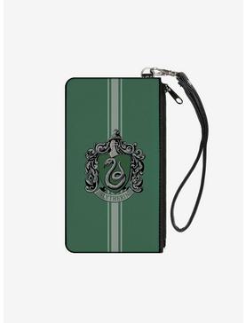 Harry Potter Slytherin Crest Wallet Canvas Zip Clutch, , hi-res