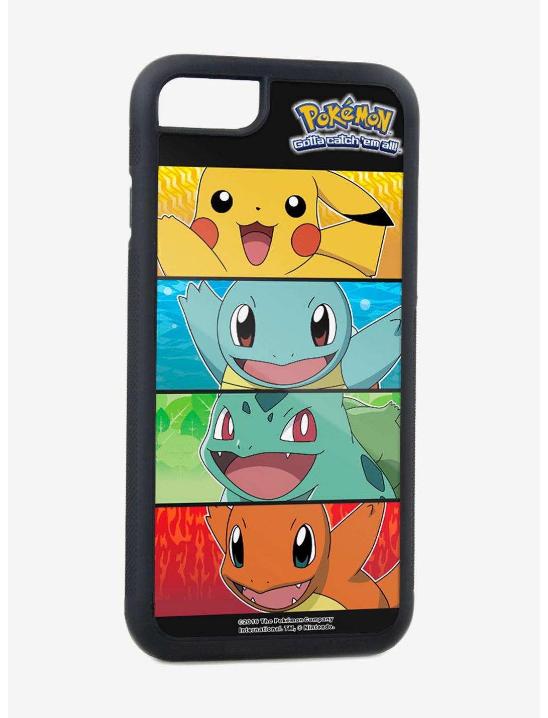 Pokemon Pikachu Kanto Starter Pokemon Type Panels Wood iPhone X Rubber Cell Phone Case, , hi-res