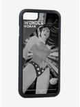 DC Comics Wonder Woman New Constructivism Standing Pose Brushed Silver iPhone X Rubber Cell Phone Case, , hi-res
