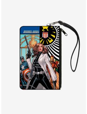 Marvel Jessica Jones What If Jessica Jones Had Joined The Avengers Issue 1 Cover Wallet Canvas Zip Clutch, , hi-res