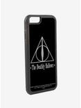 Harry Potter The Deathly Hallows Symbol Reverse Brushed iPhone XS Rubber Cell Phone Case, , hi-res