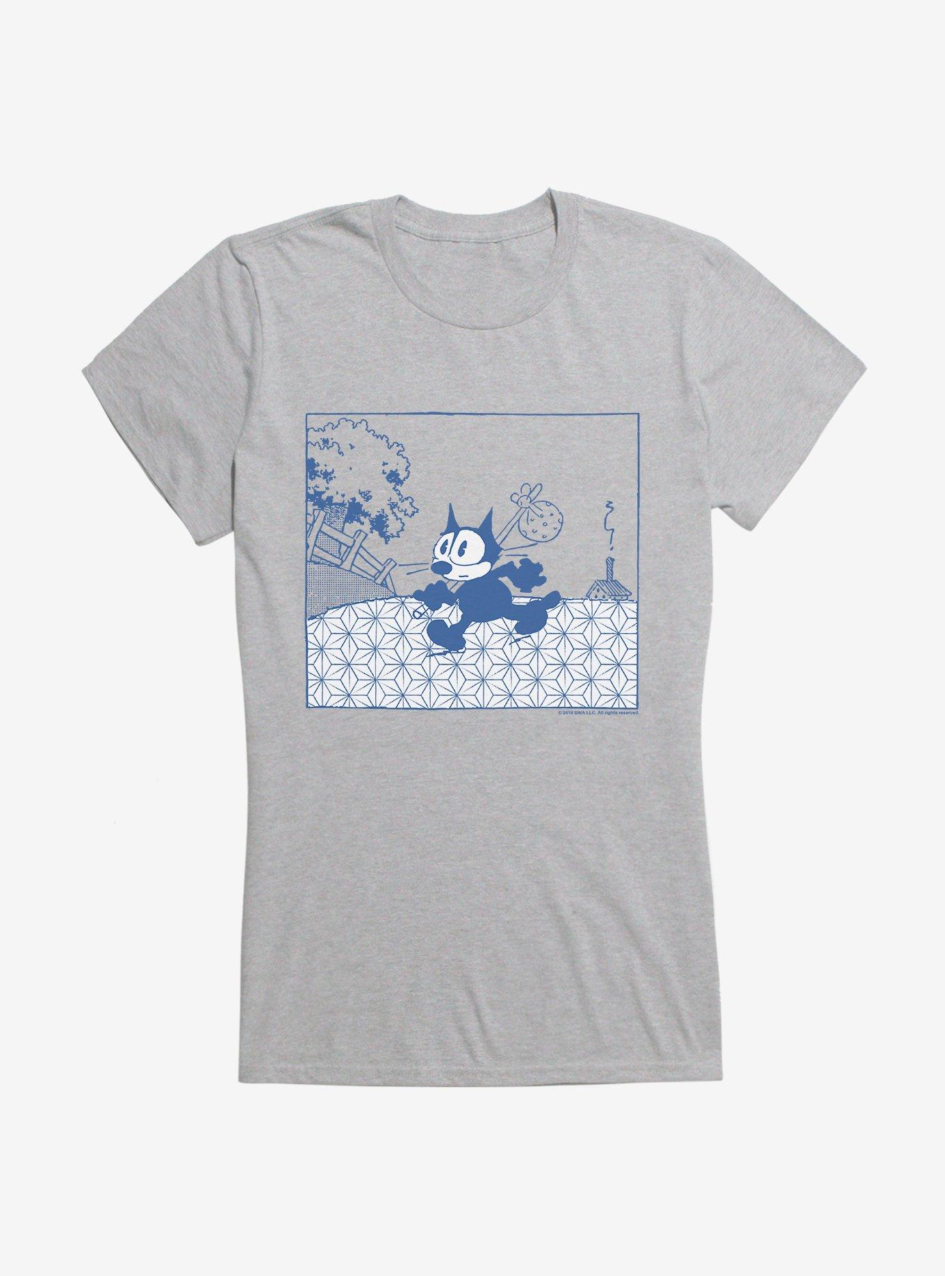 Felix The Cat Running Away Girls T-Shirt | Hot Topic