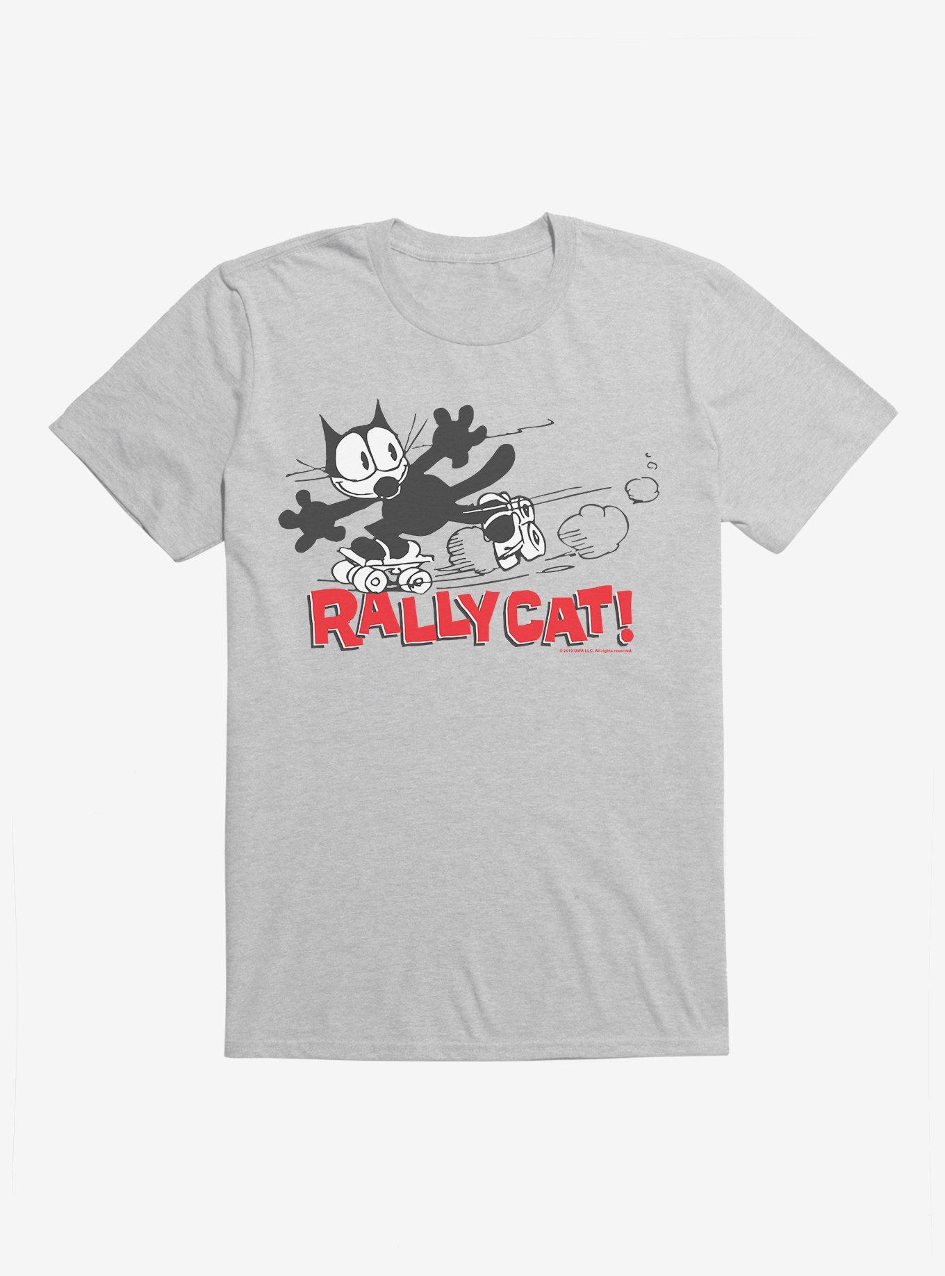 Felix The Cat Rally Cat T-Shirt, HEATHER GREY, hi-res