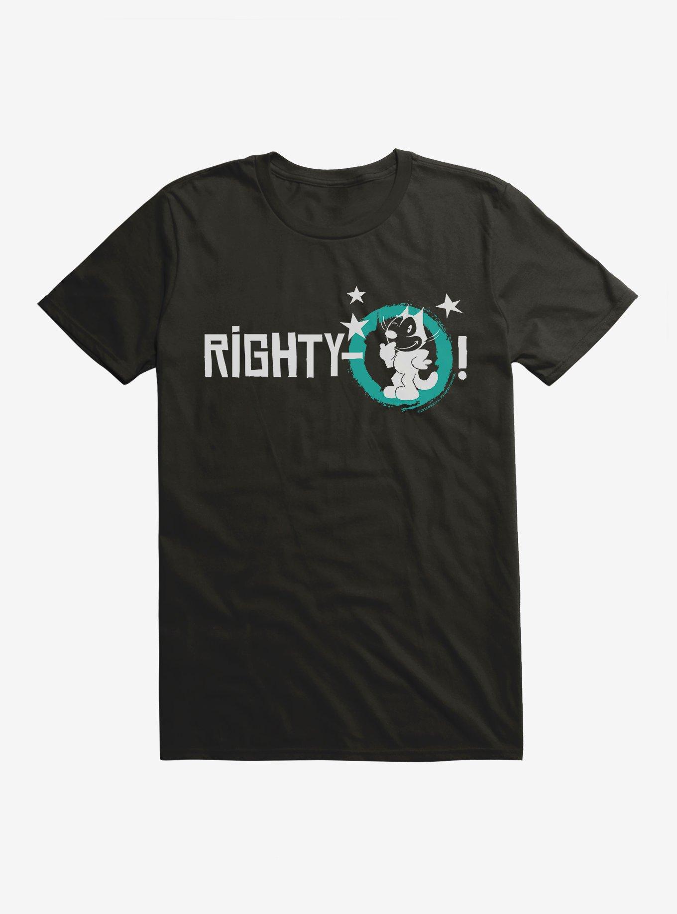 Felix The Cat Righty-O! Felix T-Shirt, BLACK, hi-res