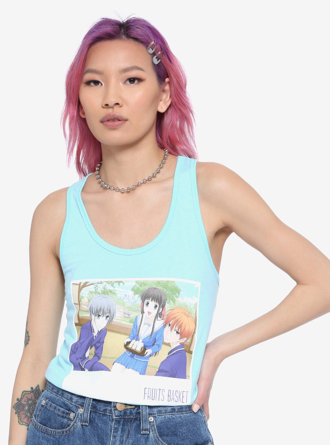 Fruits Basket Trio Instant Photo Girls Tank Top, MULTI, hi-res