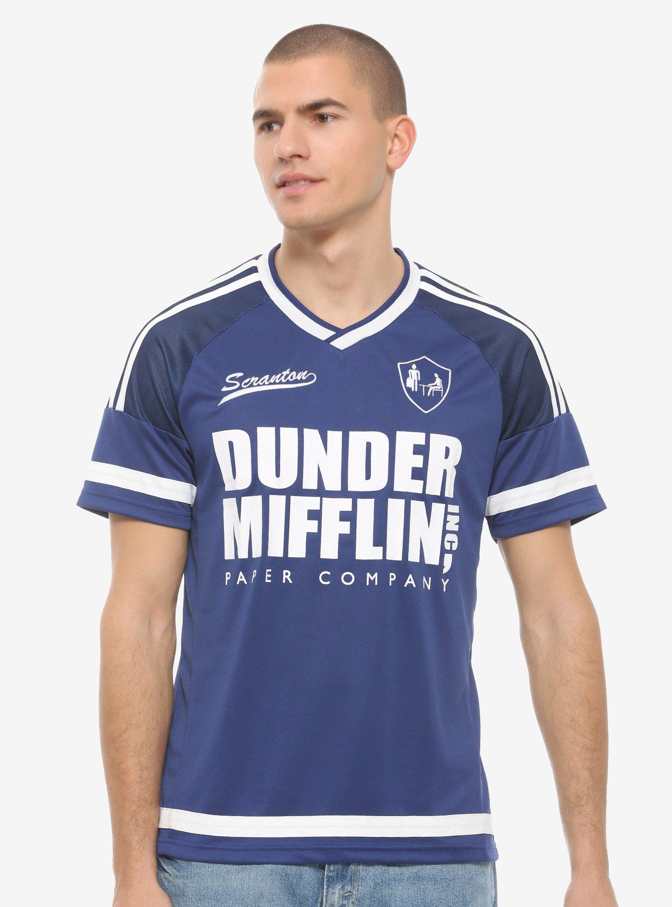 The Office Dunder Mifflin Jersey - BoxLunch Exclusive, BLUE, hi-res