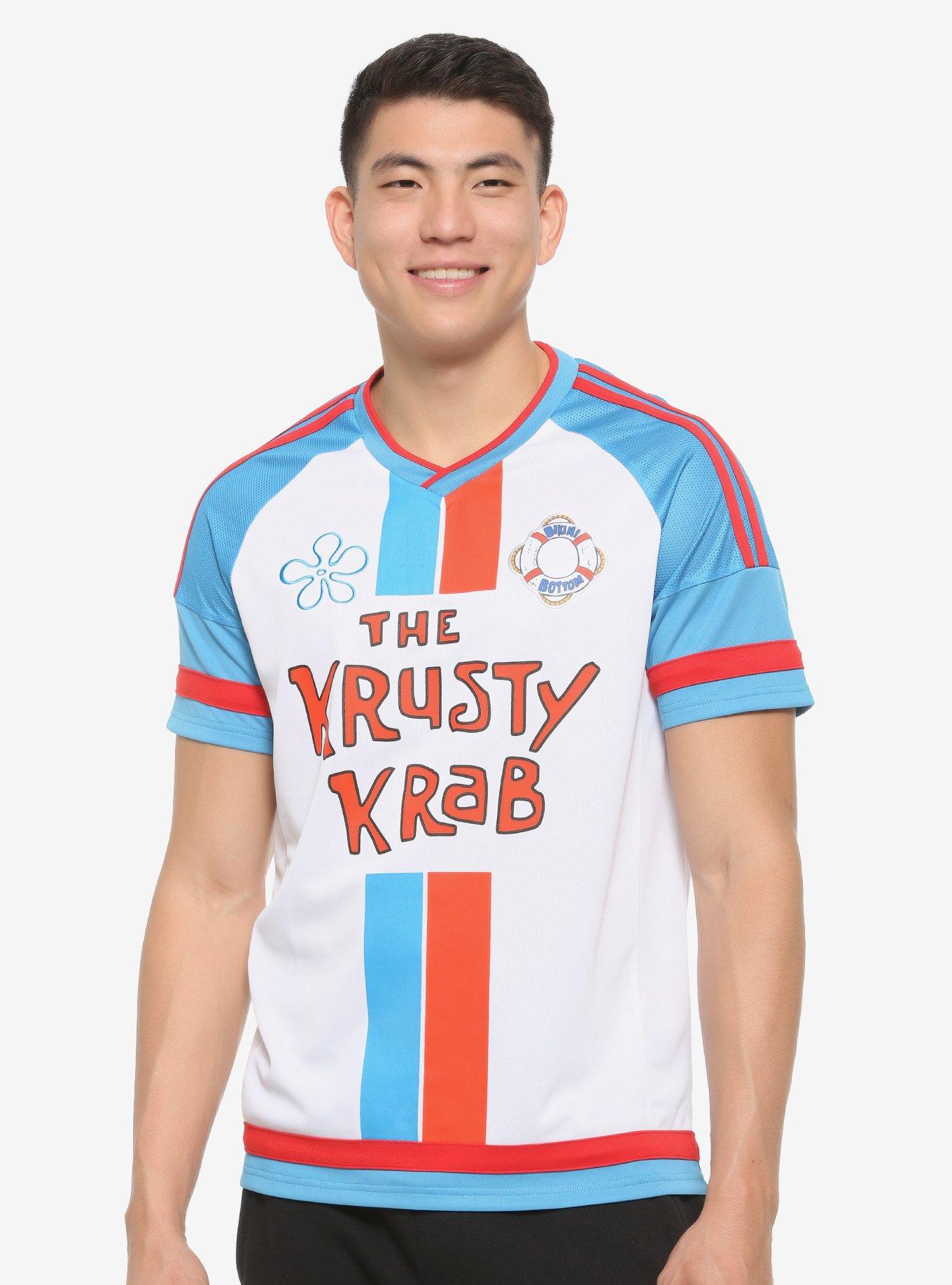 SpongeBob SquarePants The Krusty Krab Jersey - BoxLunch Exclusive, WHITE, hi-res