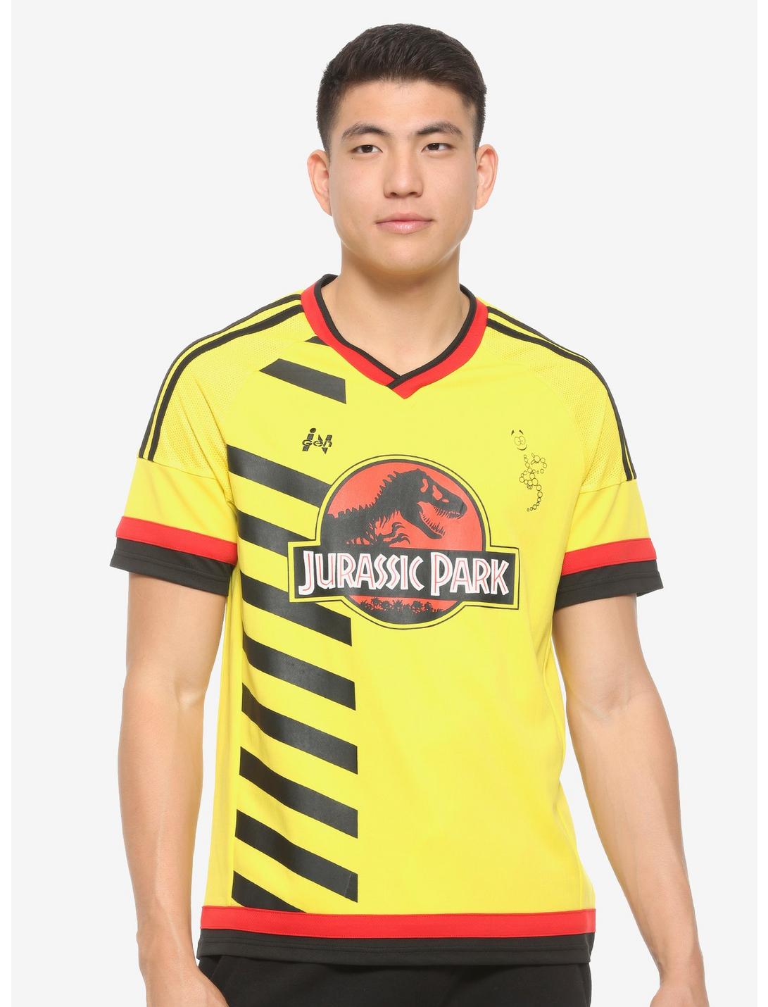 Jurassic Park Striped Jersey - BoxLunch Exclusive, YELLOW, hi-res