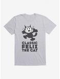 Felix The Cat Bold Classic Felix T-Shirt, HEATHER GREY, hi-res
