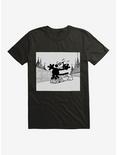 Felix The Cat Rollerskating T-Shirt, BLACK, hi-res